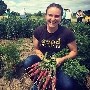 6. Claire Luby, Ph.D., is a Faculty Associate in the Department of Horticulture. Her community-based research focuses on improving seed sovereignty for a variety of communities, including supporting the work of several Native American tribes in Wisconsin. She is also developing a service-learning component to the introductory horticulture course. In addition to her teaching and research, she has applied her community-engaged scholarship to the development of three organizations: The Open Source Seed Initiative (OSSI), The Student Organic Seed Symposium, and the Society of Organic Seed Professionals.