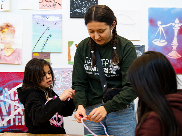 Badger Volunteer Karissa Garcia at Bayview Foundation